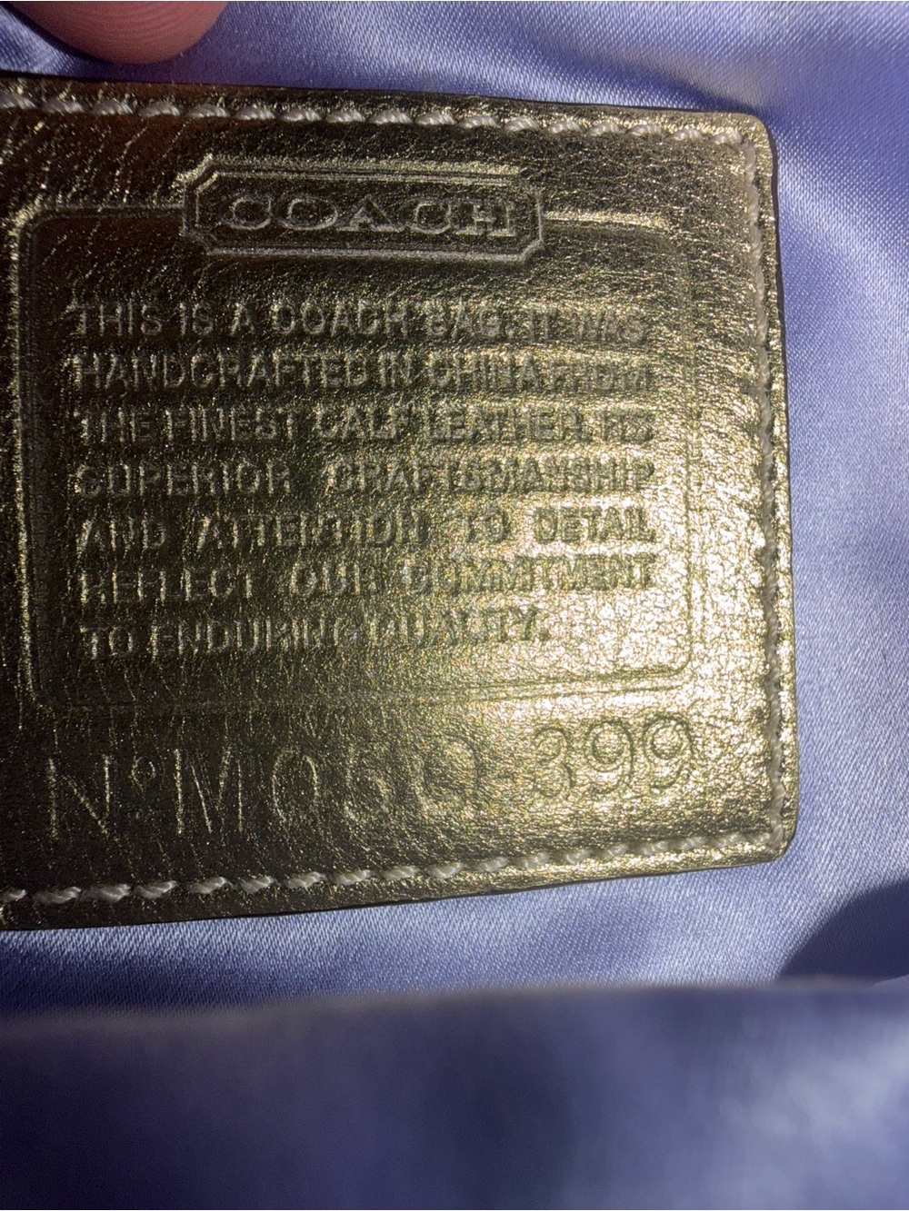 Coach Metallic Bronze Mini Wristlet with Buckle Detail - Picture 6 of 6
